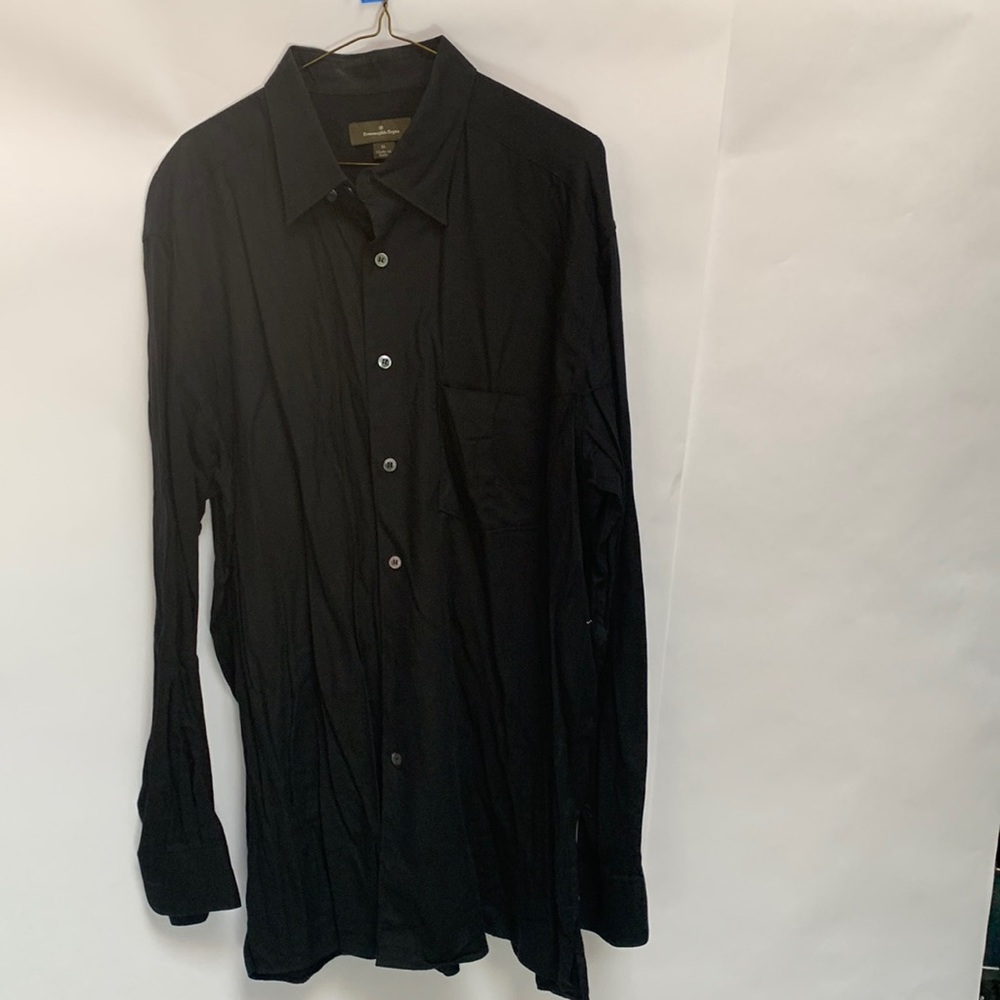 Hidden Button Down Collar - Flat Black - image 1